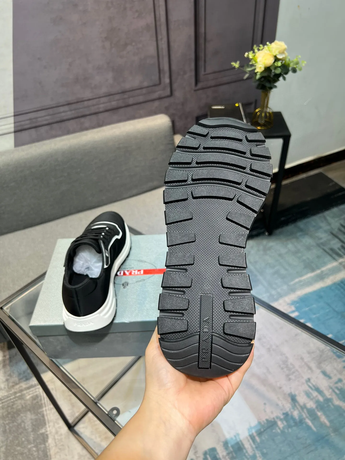Men's shoes 💰540 PRADA "Prada" casual shoes Regular size: 38-44 (45 can be customized) Product material: Selected cowhide material, genuine leather lining, original outsole